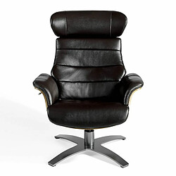 Avis Angel Cerda Fauteuil relax pivotant en cuir