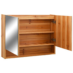 Avis Helloshop26 Armoire à miroir de salle de bain led 80 x 15 x 60 cm MDF chêne 02_0006729