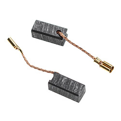 vhbw 2x Balais de charbon pour moteur électrique 15,3 x 5 x 6,3mm compatible avec Metabo SE4420 R+L, SE4430 R+L, SE4431 R+L outil électrique