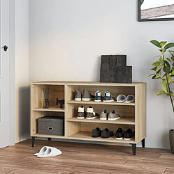 vidaXL Armoire à chaussures Chêne sonoma 102x36x60cm Bois d'ingénierie 