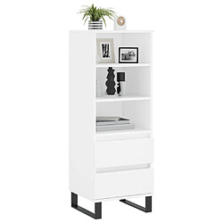 Avis Maison Chic Buffet,Meuble de Rangement,commode pour salon,Cuisine Blanc 40x36x110 cm Bois d'ingénierie -MN78715