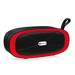 Wewoo Enceinte Bluetooth NR4022 Haut-parleur stéréo portable avec barre de son surround microphonecarte Micro SD de soutien FM rouge 