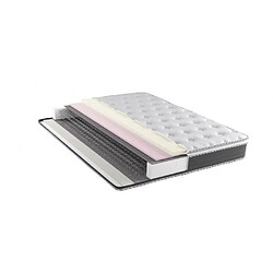 No Name NUVOLA - Matelas - 160 x 200 cm - Epaisseur 27 cm - Ressorts - Surmatelas intégré Type de produit : MATELAS - NUVOLA - Matelas - 160 x 200 cm - Epaisseur 27 cm - Ressorts - Surmatelas intégré