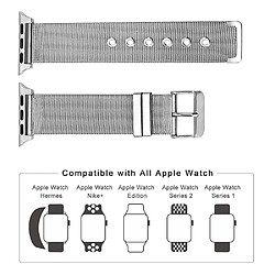 Avis Wewoo Pour Apple Watch Series 5 & 4 44 mm / 3 & 2 & 1 42 mm Bracelet milanais en acier inoxydable à double boucle or rose