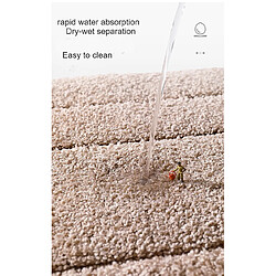 Acheter LUUCOZK Tapis de bain antidérapants absorbants à séchage rapide pour salle de bain - Bleu-50x80cm