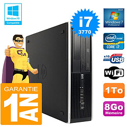 PC HP Compaq 8300 SFF Core I7-3770 Ram 8Go Disque 1 To Graveur DVD Wifi W7 · Occasion 