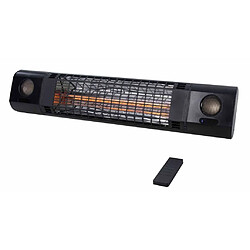 Sunred Chauffage mural Sun and Sound 2000 W Rosé de couche Noir