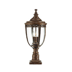 Elstead Lighting Lampe sur pied extérieur English Acier,Verre pressé Bronze britannique