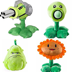 Universal Peluche Plants vs Zombies, 2 Gatlin Toy Gun Tournesol Pumpkin Soft Fill (Bleu/Vert)