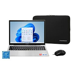 Thomson Ordinateur portable Pack PC&sacoche&souris 17,3 Celer N4020 8Gb 512Gb