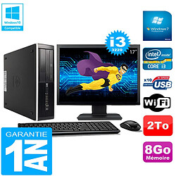 PC HP Compaq Pro 6300 SFF I3-3220 8Go 2To Graveur DVD Wifi W7 Ecran 17" · Occasion 