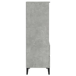 Acheter vidaXL Buffet haut Gris béton 40x36x110 cm Bois d'ingénierie