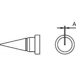 Alpexe Panne à souder Conception ronde 0.25 mm