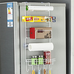 Wewoo Multi-couche Réfrigérateur De Stockage Rack Side Shelf Sidewall Titulaire Multi-fonction Cuisine Organisateur Ménage, Taille: 25 x 9,5 x 62 cm 