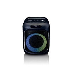 Lenco Enceinte Bluetooth avec effets lumineux LED et autonomie de batterie de 14 heures PA-100BK Noir 