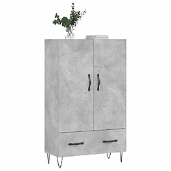 Avis Maison Chic Buffet,Meuble de Rangement,commode pour salon,Cuisine gris béton 69,5x31x115 cm bois d'ingénierie -MN24273