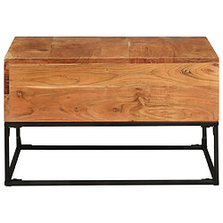 vidaXL Table basse 68x68x41 cm Bois d'acacia solide