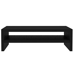 Avis vidaXL Support de moniteur Noir 42 x 24 x 13 cm Bois d'ingénierie