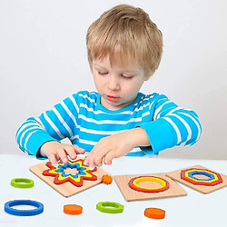 Acheter Universal Jeu de 4 puzzles en bois arc-en-ciel - Best Montessori Toys