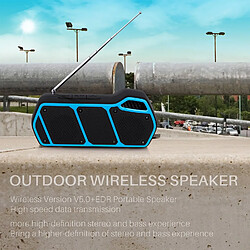 Acheter Yonis Enceinte Bluetooth Portable Outdoor Support Appel Mains-Libres Carte TF FM