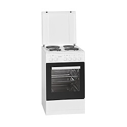 Cuisinière éléctrique 4 plaques et four de 48L Bomann EH 561 blanc