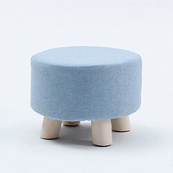 Wewoo Mode créatif petit tabouret salon maison petite chaise en bois massif bleu 