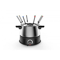 Acheter Techwood APPAREIL A FONDUE 1500W 8 PERS EN INOX 1500W CAPACITE 1,4L anti-projections Thermostat réglable + 8 Pics à fondue Colorés