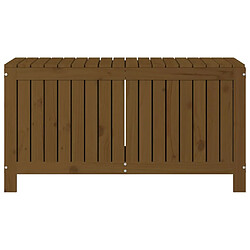 Avis Helloshop26 Coffre boîte meuble de jardin rangement 115 x 49 x 60 cm bois pin marron miel 02_0013102