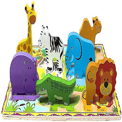 Universal Puzzle en bois animaux gros puzzle jouets