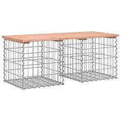 Maison Chic Banc de jardin | Banquette de jardin | Chaise Relax design gabion 103x44x42cm bois massif de douglas -MN14296