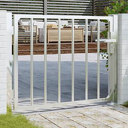 vidaXL Portail de jardin 100x75 cm acier inoxydable 