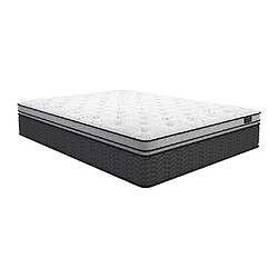 Vente-Unique Ensemble 160 x 200 cm sommier + matelas ressorts ensachés et surmatelas intégré ép.30cm - GAMIANI de YSMÉE