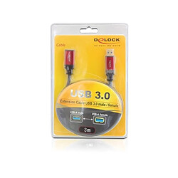 Acheter DELOCK Rallonge USB 3.0 2 m rouge