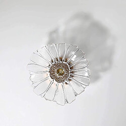 Universal Plafonnier, feuille de lotus abat-jour en verre lampe d'intérieur, style moderne métal plafond lustre suspendu art déco cuivre socle 