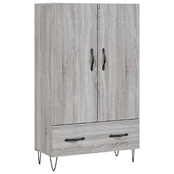 Maison Chic Buffet,Meuble de Rangement,commode pour salon,Cuisine sonoma gris 69,5x31x115 cm bois d'ingénierie -MN13112