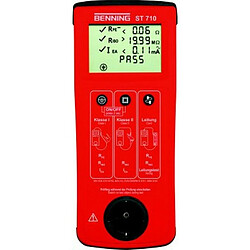 BENNING Testeur d'appareils, Résistance du conducteur de protection : 0,01 Ohm-20 Ohm, Affichage LCD