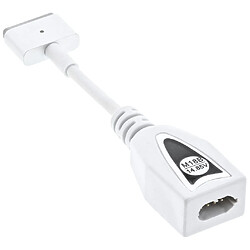 InLine Bloc d'alimentation pour ordinateur portable Notebook TIP M18B (14.85V), pour Apple Magsafe2, Macbook Air, 90W / 120W, blanc