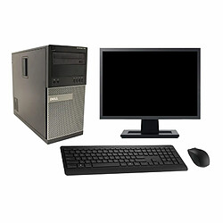 PC Tour Dell 790 MT Ecran 27" Intel i7-2600 RAM 8Go Disque 2To Windows 10 Wifi - Occasion