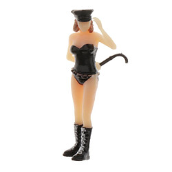 Avis RM 1:64 Figure Doll Sexy Girl Model Outdoor For Siku Matchbox Fire-wheel Black