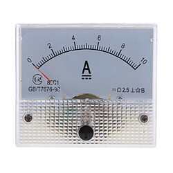 DC ampèremètre analogique panneau compteur ampèremètre courant manomètre pointeur type 0-10a