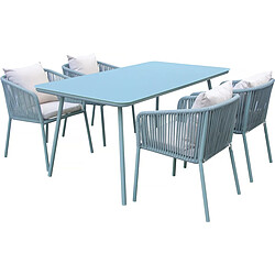 Habitat Et Jardin Salon de jardin repas Léna - 194 x 70 x 73 cm - Vert