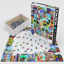 Eurographics 6000?1 932,9 cm plages Globetrotter Puzzle (Lot de 1000)