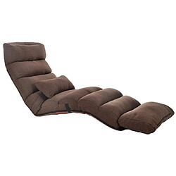 Wewoo Fauteuil de loisir créatif C1 Lazy Couch Tatamiunique en son genreinclinablebaie vitréetaille 205x56x20cm café foncé 