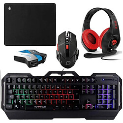 Clavier Souris pour Nintendo Switch PGM + Casque Gamer + Tapis + Adaptateur Convertisseur Pro