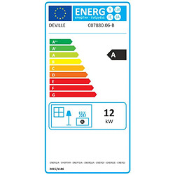 Insert à bois 12kw noir - c07880-06-b - DEVILLE