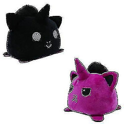 Universal Poupée d'humeur flip réversible double face flip animal licorne peluche + violet