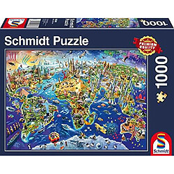 Schmidt Spiele Puzzle Explorez notre monde (1000 piAces) 