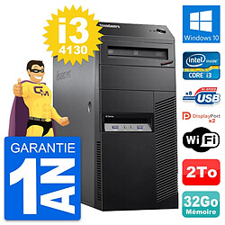 PC Tour Lenovo ThinkCentre M83 Intel i3-4130 RAM 32Go Disque 2To Windows 10 Wifi · Occasion 