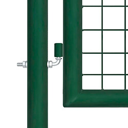 Acheter vidaXL Portillon Acier 350x75 cm Vert