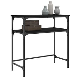 Avis Maison Chic Table console | Meuble d'entrée | Table d'appoint noir 75x35,5x75 cm bois d'ingénierie -GKD68743